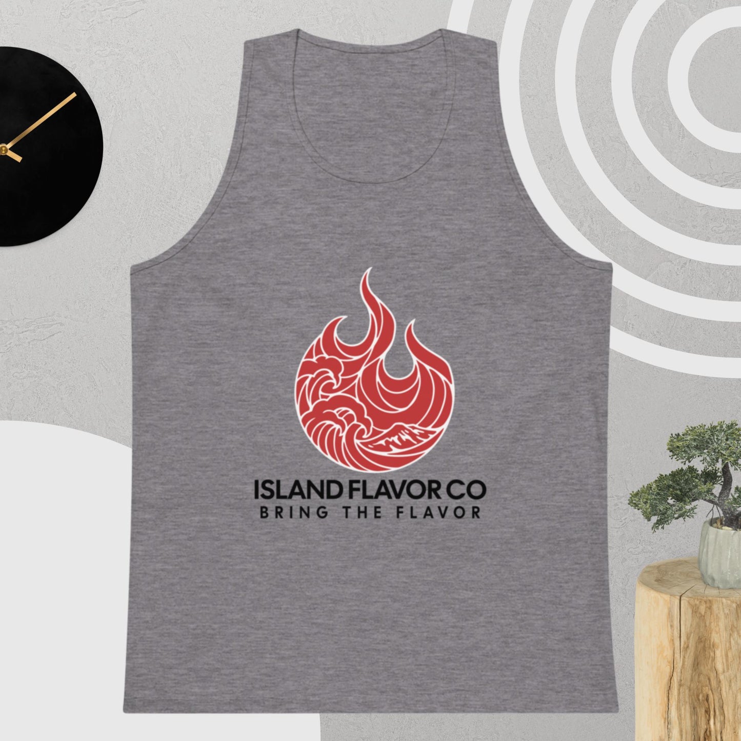 Strawberry Pig BBQ Logo Men’s premium tank top