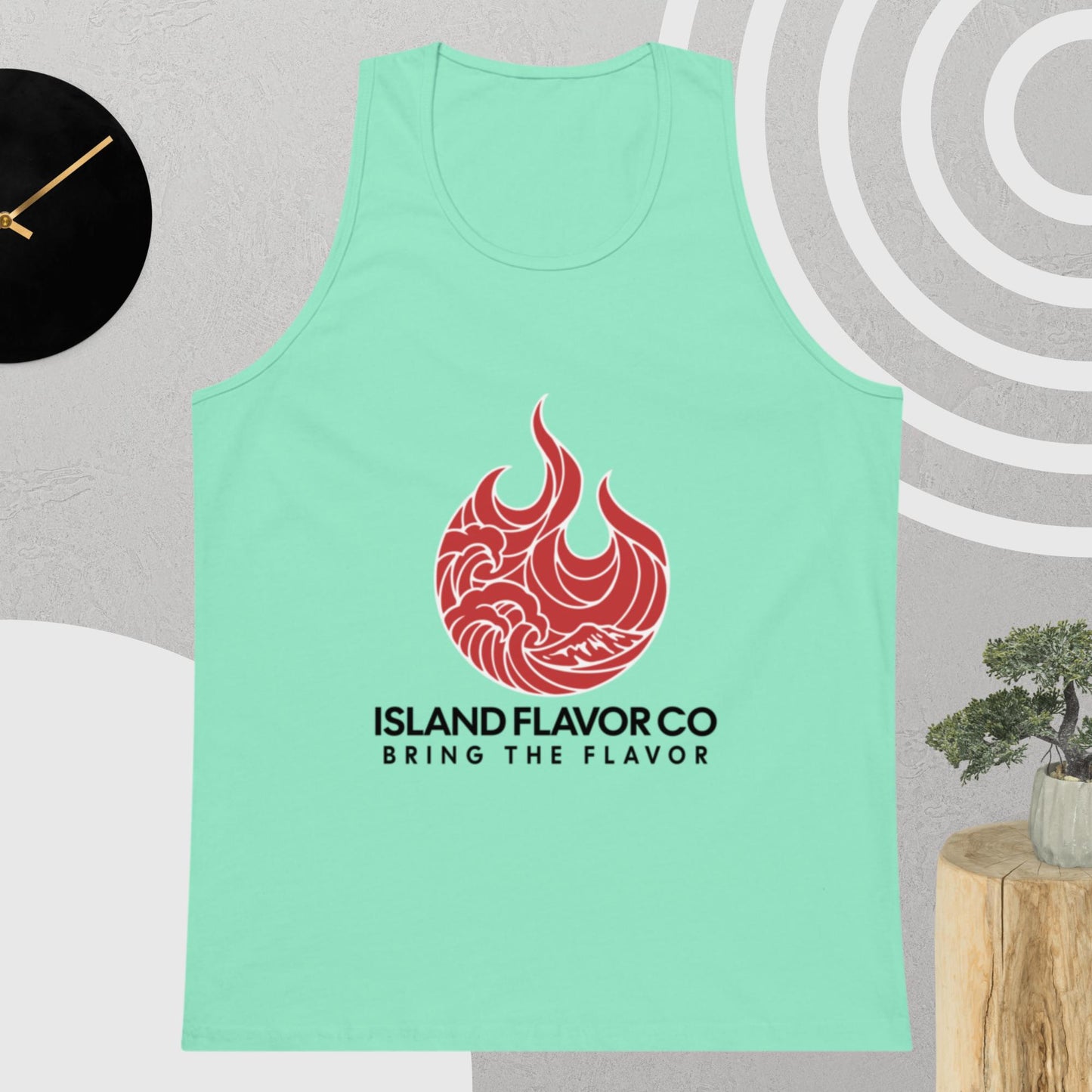 Strawberry Pig BBQ Logo Men’s premium tank top