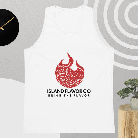 Strawberry Pig BBQ Logo Men’s premium tank top