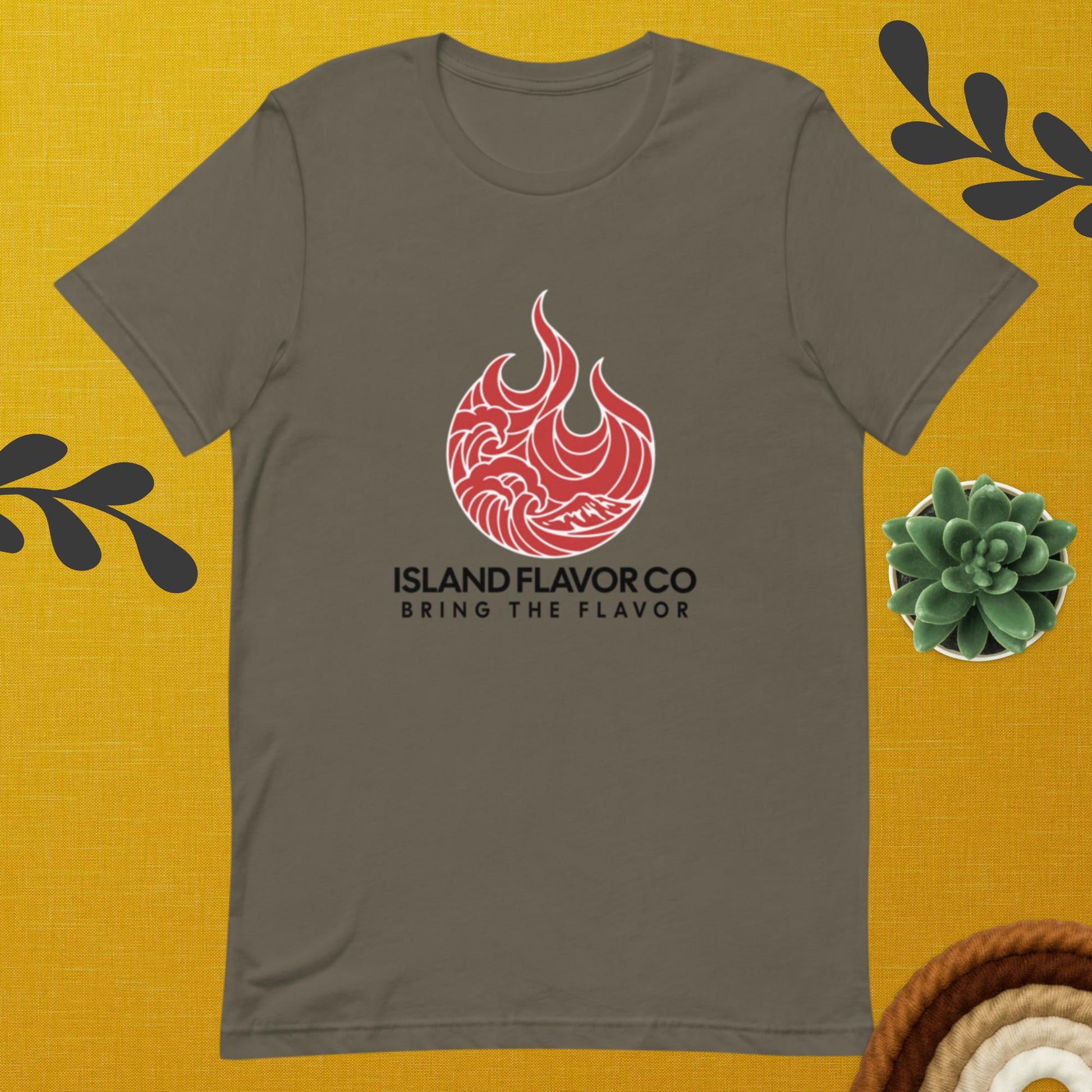 Classic T-shirt with Strawberry Pig wood chip label and IFC fire logo